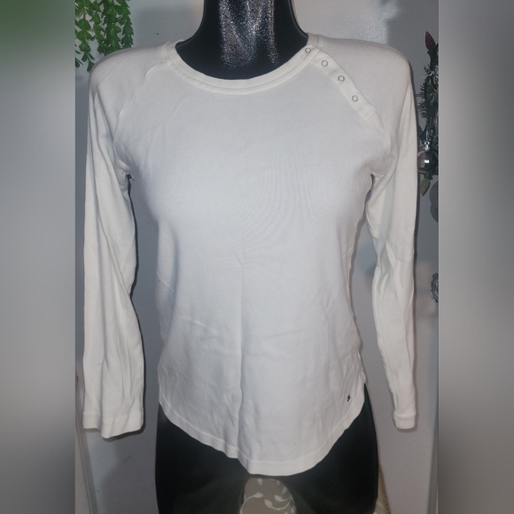 Tommy Hilfiger white 3/4 sleeve Size S - Picture 1 of 4